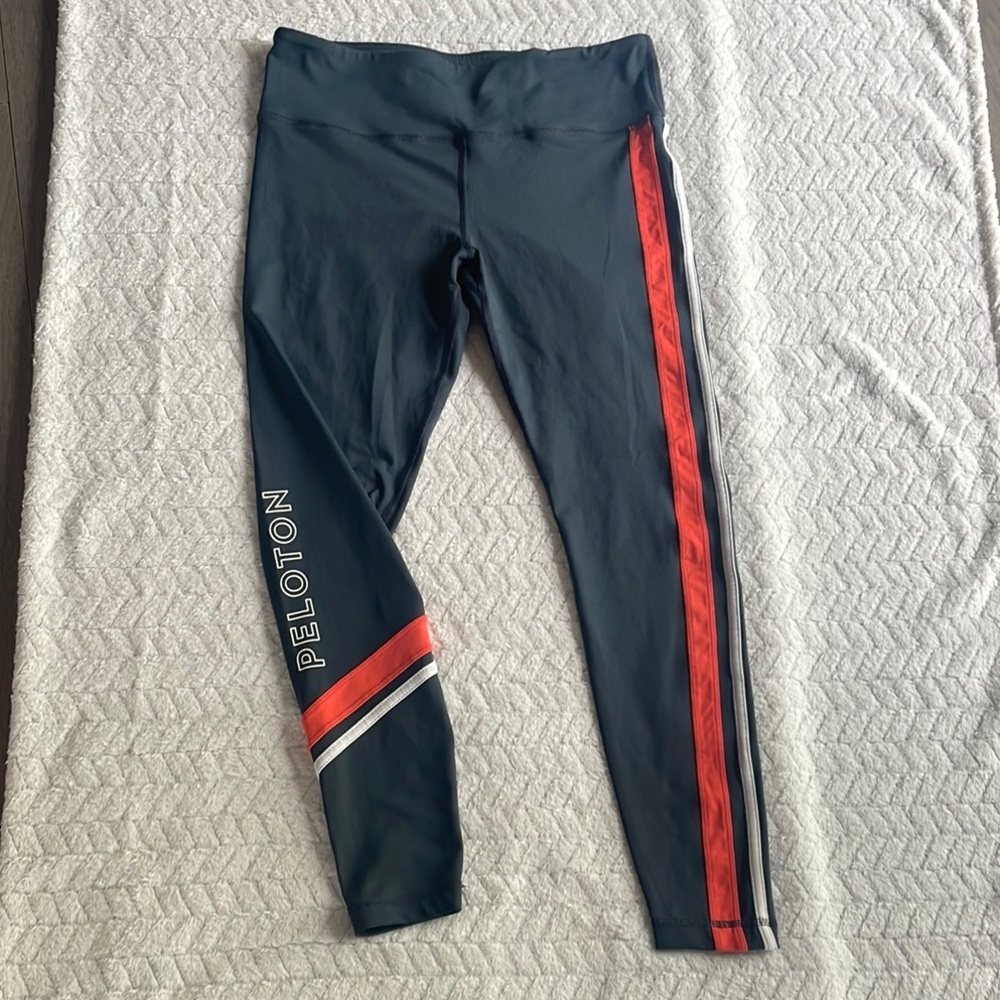 Peloton Black and Orange Leggings Size XL